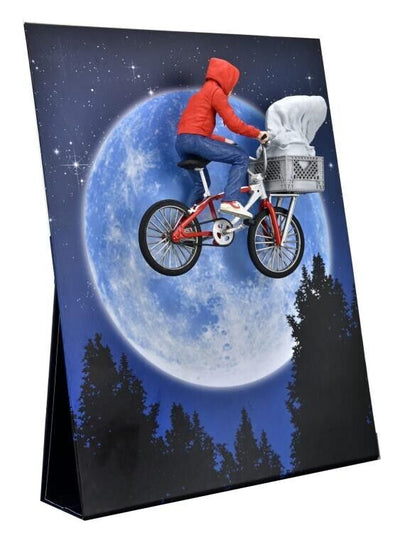 E.T. 40th Anniversary Elliot & E.T. on Bicycle 7" Scale Figure Official NECA
